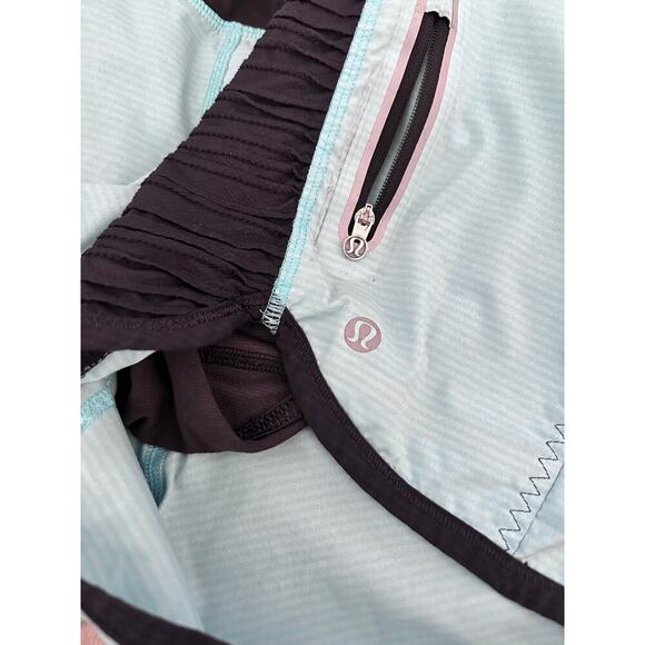 Lululemon Women's 6 Run Bright At Night Short Active Running Shorts Size 10 - Picture 7 of 8